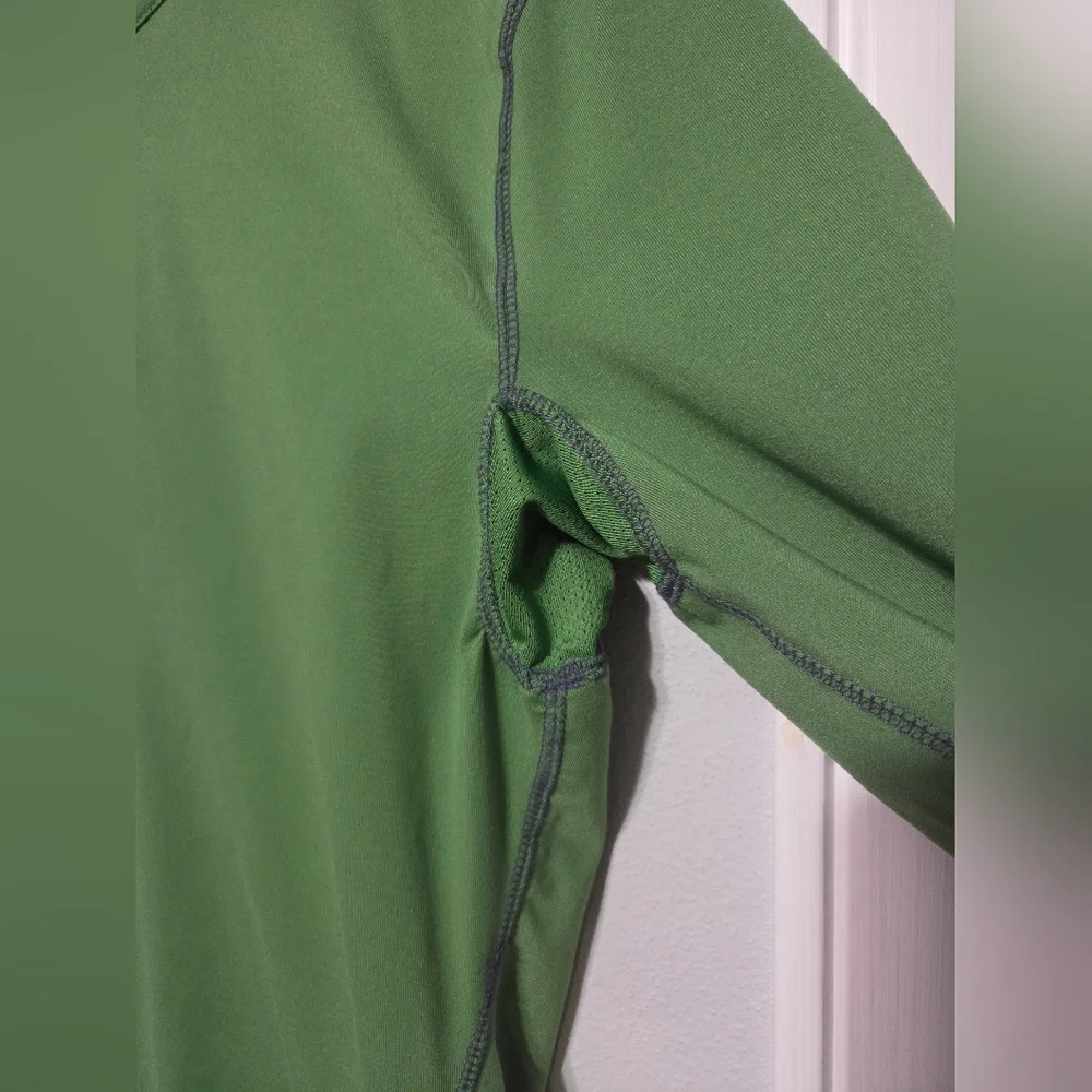 Alo 1/2 Zip Green Active Yogo Pullover Top Women's Size Large - Picture 3 of 9